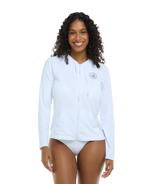 body glove Smoothies Barbara Hoodie Rashguard - Snow