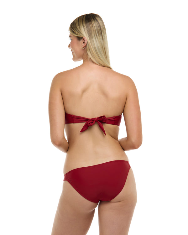 Body Glove Smoothies Irene Bandeau Top - Cranberry