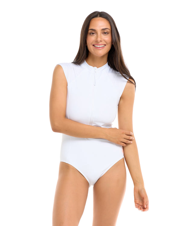 body glove Smoothies Manny One-Piece Swimsuit - Snow