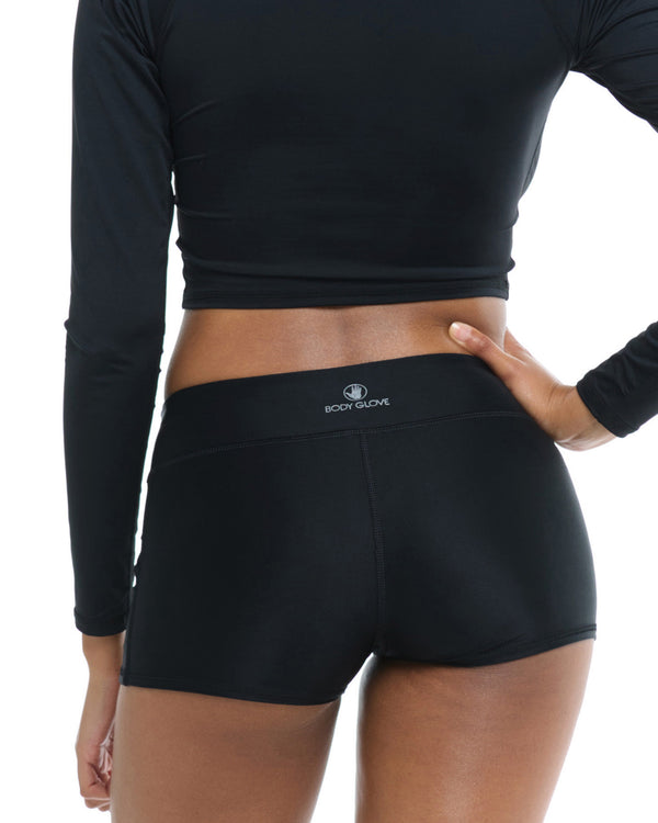 Body Glove Smoothies Rider Cross-Over Shorts - Black