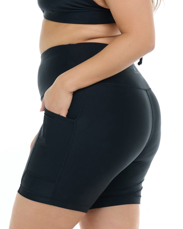 Body Glove Smoothies Spin Plus Size Short - Black