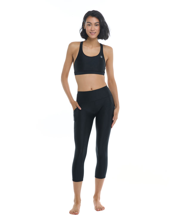body glove Smoothies Vigor Cross-Over Capri - Black