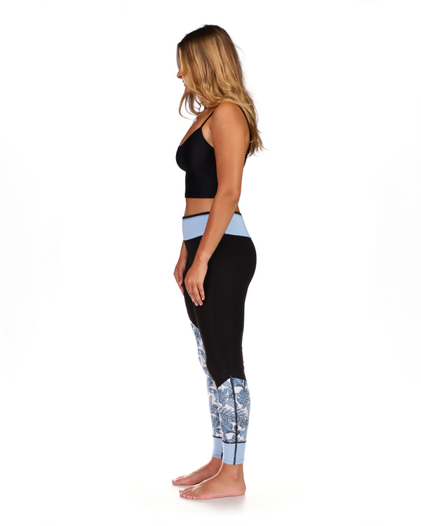 Body Glove Stellar 2mm Capri Pant - Blue/Black Print