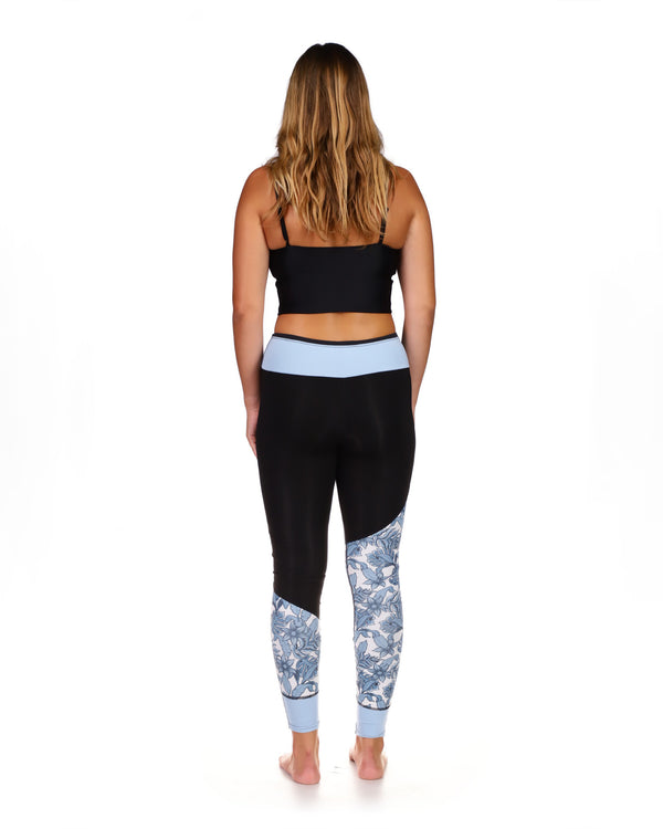 Body Glove Stellar 2mm Capri Pant - Blue/Black Print