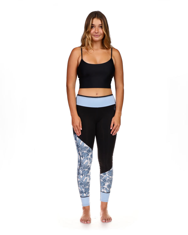 body glove Stellar 2mm Capri Pant - Blue/Black Print