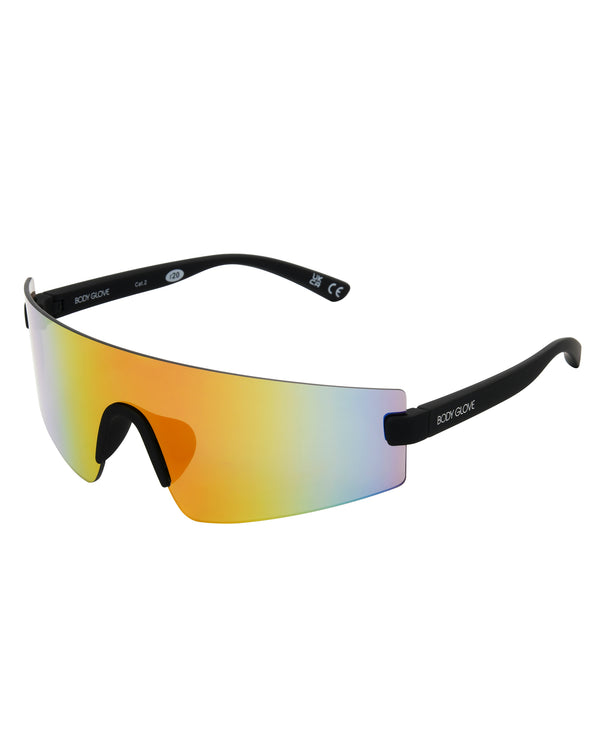 Body Glove Vibez Rimless Shield Sunglasses - Black