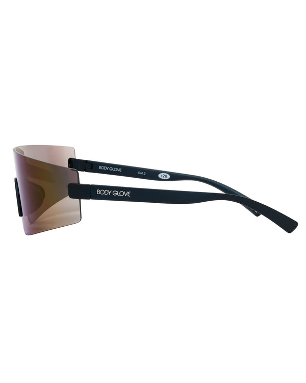 Body Glove Vibez Rimless Shield Sunglasses - Teal