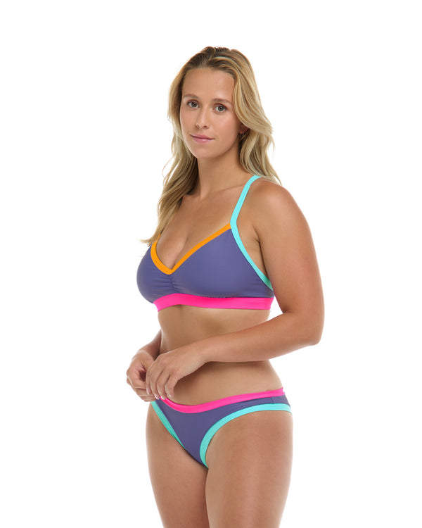 Body Glove Vibration Drew D-F Cup Swim Top - Iris