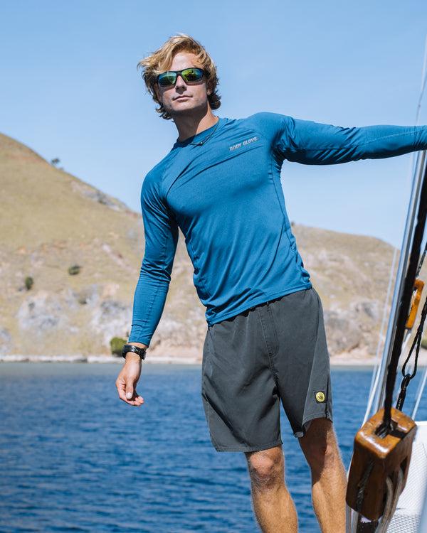 body glove Catalina UPF 50+ Long-Sleeve Sun Shirt - Harbor Blue