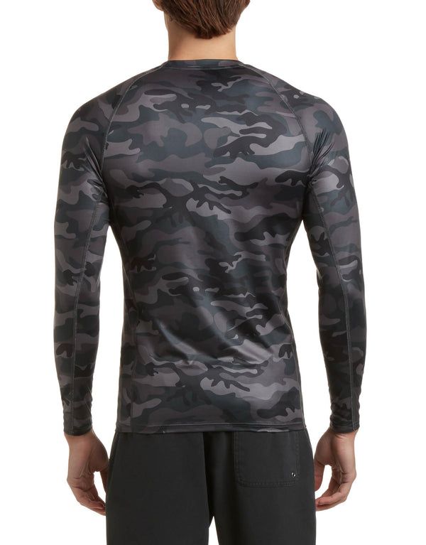 Body Glove Catalina UPF Long-Sleeve Sun Shirt - Black Camo