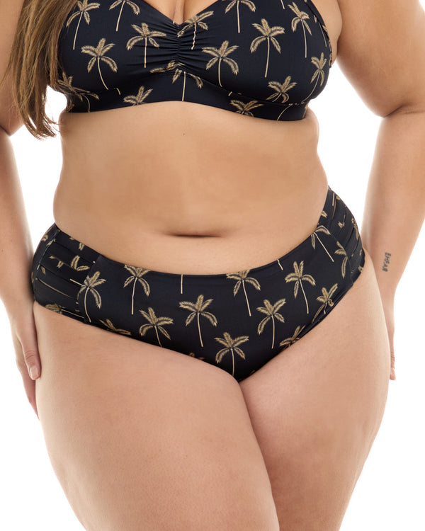 body glove Cayman Islands Retro Plus Size Swim Bottom - Lava Stone