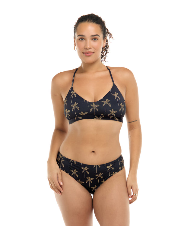 Body Glove Cayman Islands Ruth Fixed Triangle Swim Top - Lava Stone