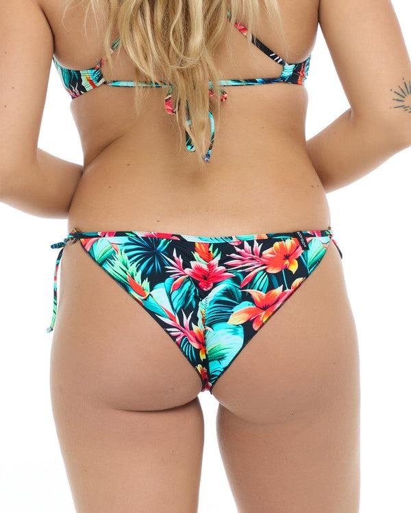 Body Glove Colola Brasilia Side-Tie Bikini Bottom - Colola / Black