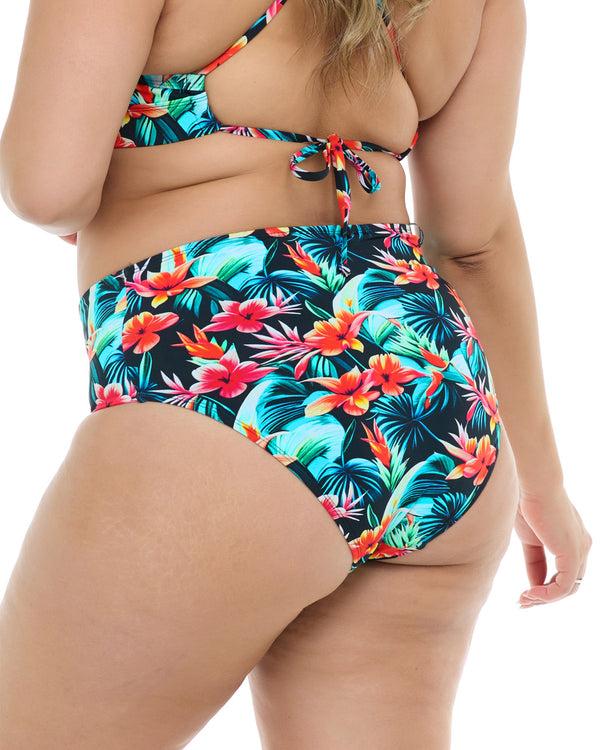 Body Glove Colola High Tide Plus Size Swim Bottom - Colola / Black