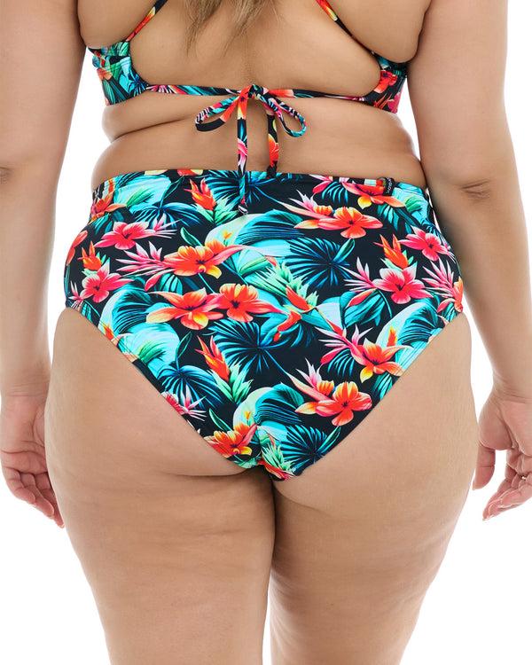 Body Glove Colola High Tide Plus Size Swim Bottom - Colola / Black