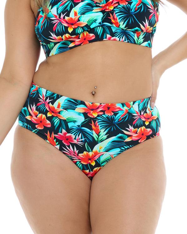 body glove Colola High Tide Plus Size Swim Bottom - Colola / Black