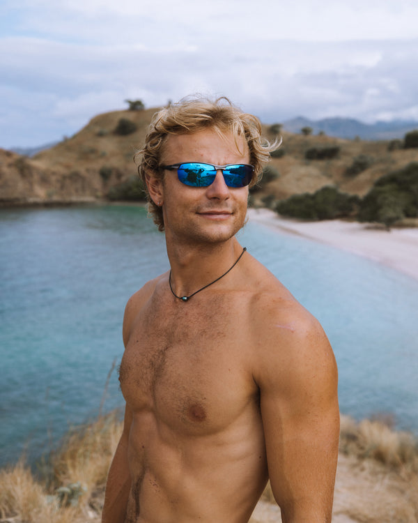 body glove Cruise Polarized Blade Sunglasses - Gumetal