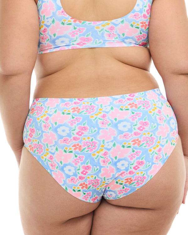 Body Glove Daydream High Tide Reversible Plus Size Swim Bottom - Sky