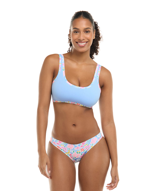 Body Glove Daydream Lovia Reversible Sweetheart Crop Top D - Sky