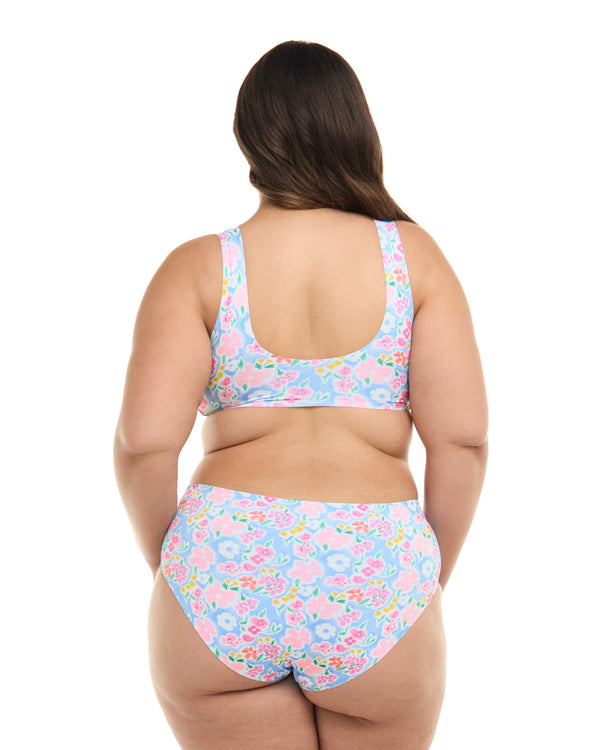 Body Glove Daydream Lovia Reversible Sweetheart Crop Top Plus Size - Sky