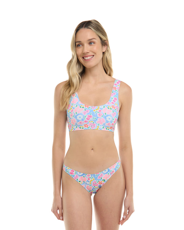 Body Glove Daydream Lovia Reversible Sweetheart Crop Top - Sky