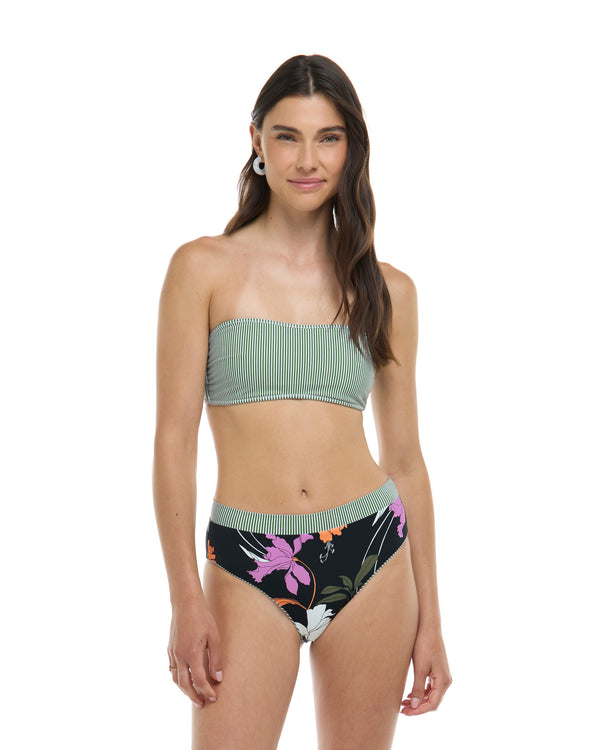 Body Glove Dreamy Kai Reversible Unstructured Bandeau - Black / Dreamy