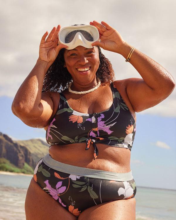 body glove Dreamy Kate Plus Size Scoop Bikini Top - Black / Dreamy