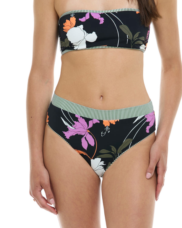 body glove Dreamy Marlee Reversible High-Waist Bikini Bottom - Black / Dreamy