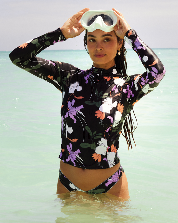 Body Glove Dreamy Raelynn Long Sleeve Rashguard - Black / Dreamy