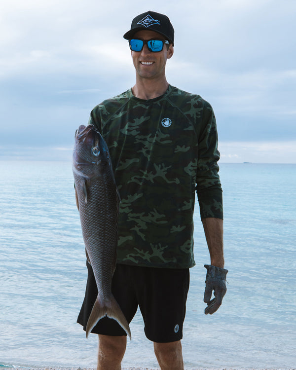 Body Glove Eclipse UPF 50+ Sun Protection Shirt - Olive Camo