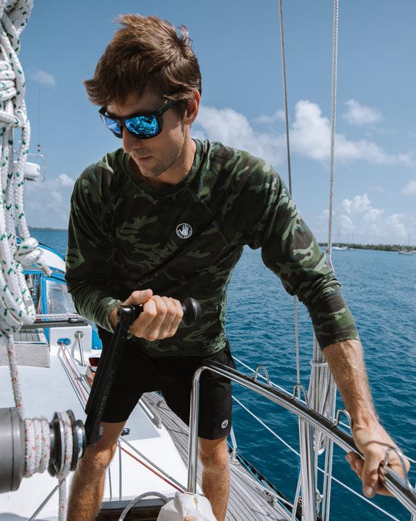 body glove Eclipse UPF 50+ Sun Protection Shirt - Olive Camo