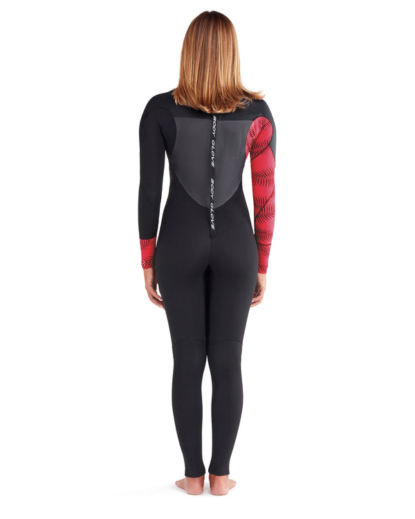 Body Glove EOS 3/2mm Back-Zip Women's Fullsuit - Red/Black