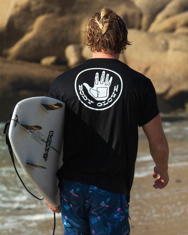 body glove Heritage Short-Sleeved T-Shirt - Black White Logo