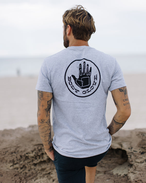 Body Glove Heritage Short-Sleeved T-Shirt - Heather Grey Logo