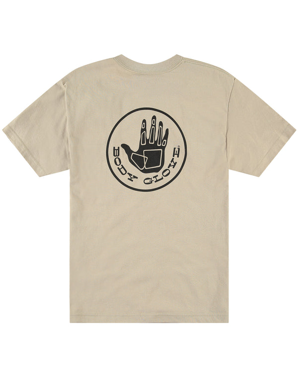 Body Glove Heritage Short-Sleeved T-Shirt - Sand Black Logo