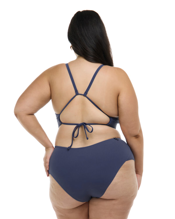 Body Glove Ibiza Drew Plus Size Fixed Triangle Bikini Top - Dusk