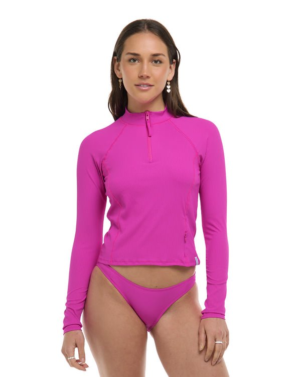 body glove Ibiza Raelynn Long Sleeve Rashguard - Fuchsia
