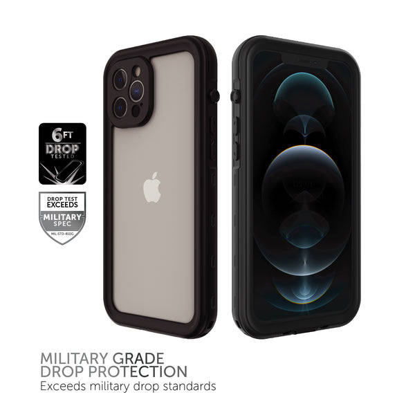 Body Glove IPhone 12 Pro Max Waterproof Phone Case - Black/Clear