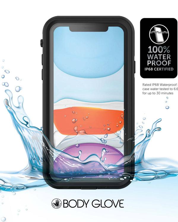 body glove iPhone 12 Tidal Waterproof Phone Case - Black/Clear