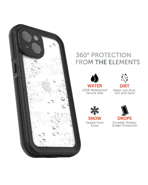 Body Glove IPhone 14 Pro Max Tidal Waterproof Phone Case - Black/Clear