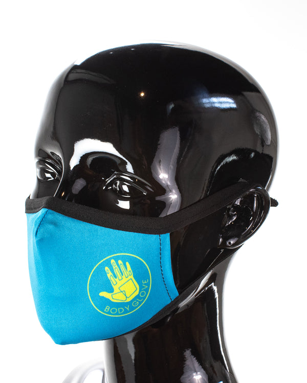 Body Glove Kids' 3-Piece Face Mask Set - Blue Pink Blue Print