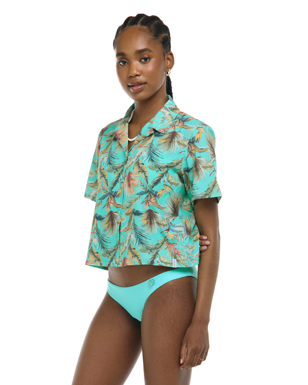 Body Glove Lalancha Short Sleeve Surf Shirt - Sea Mist / Molokini
