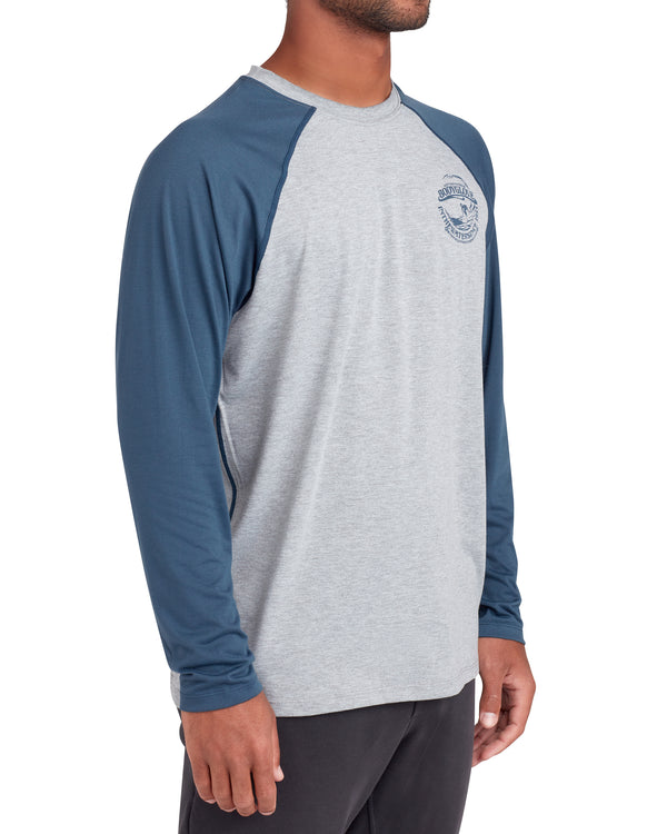Body Glove Long-Sleeved Raglan UPF 50+ T-Shirt - Heather
