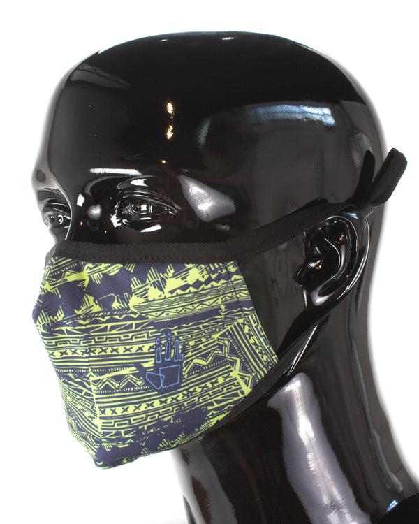 Body Glove Men's 3-Piece Face Mask Set - Abstract Solid With Logo Tie Dye