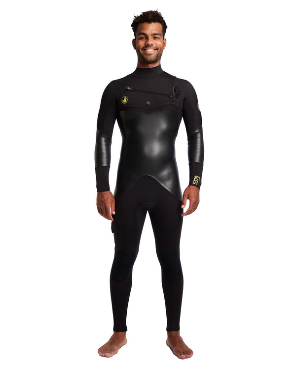 body glove Men's 5370 4/3mm Chest Zip Fullsuit - Black