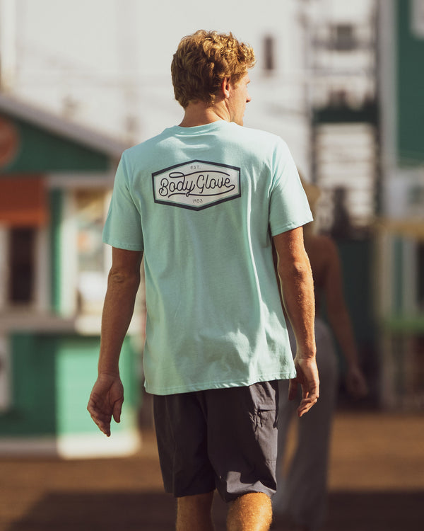 body glove Men's Superior Short-Sleeve T-Shirt - Aqua