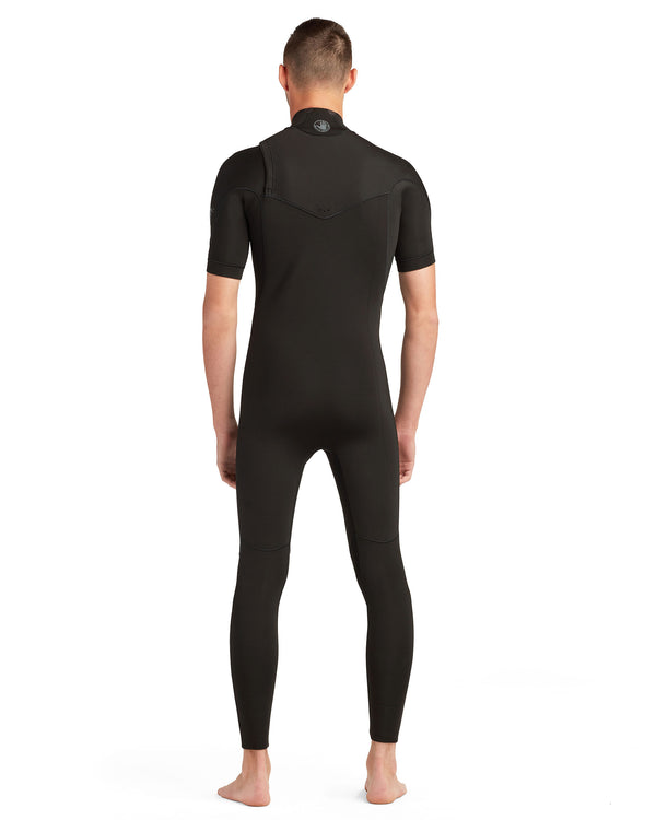 Body Glove Men's Variant 2/2mm Short Arm Chest-Zip Fullsuit - Black