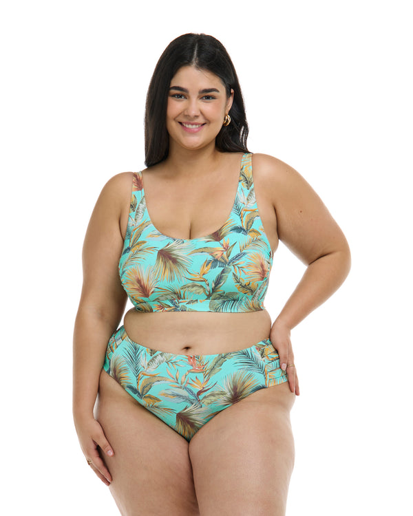 Body Glove Molokini Amore Plus Size Scoop Bikini Top - Sea Mist / Molokini