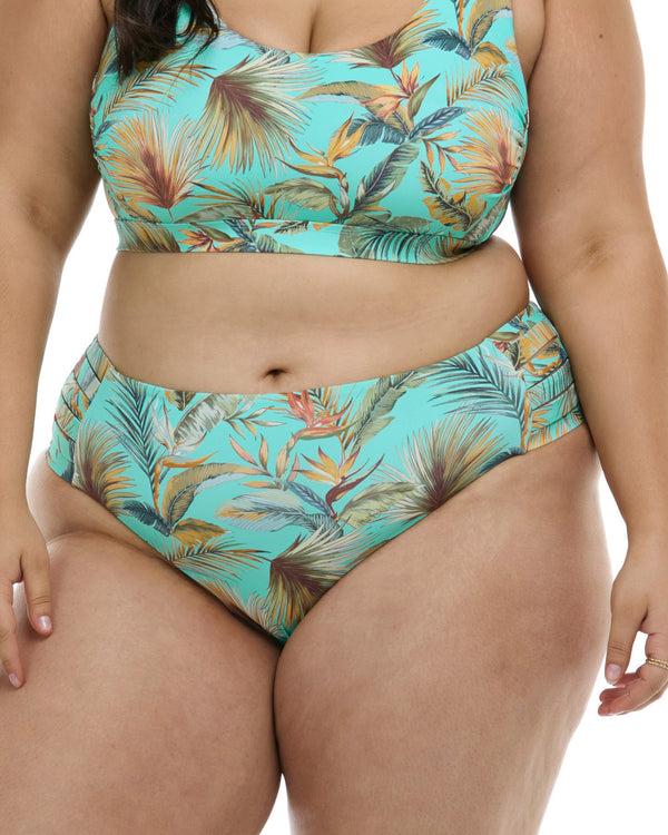 Body Glove Molokini Retro Plus Size Swim Bottom - Sea Mist / Molokini