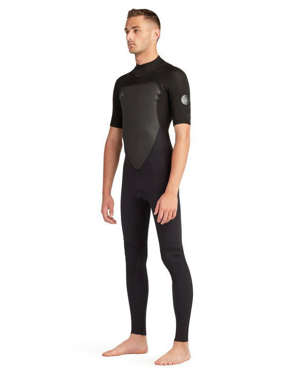 Body Glove Phoenix 2/2mm Back Zip Short Sleeve Full Wetsuit - Black